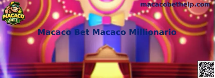 Interface ilustrativa do jogo Macaco Bet Macaco Millionario
