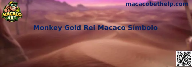 Monkey Gold Rei Macaco Símbolo