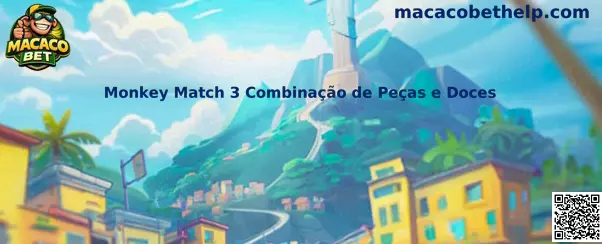 Monkey Match 3 Combinação de Peças e Doces