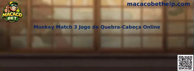 Monkey Match 3 Jogo de Quebra-Cabeça Online